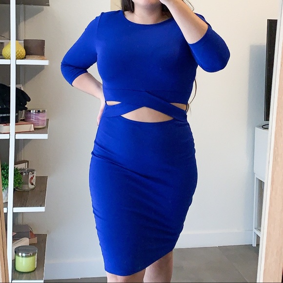 Royal blue dress - Picture 3 of 4